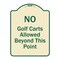 Signmission Designer Series-No Golf Carts Allowed, Tan & Green Heavy-Gauge Aluminum, 24" x 18", TG-1824-9807 A-DES-TG-1824-9807 - alternate 1